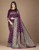 Beautiful Look Soft Banarasi Silk Designer Saree With Blouse