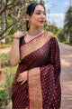 Rich Look Soft Banarasi Silk Designer Saree With Blouse