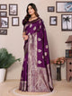 Stunning Look Soft Banarasi Silk Designer Saree With Blouse