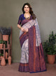 New Designer Look Soft Banarasi Silk Designer Saree With Blouse