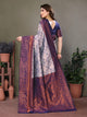 New Designer Look Soft Banarasi Silk Designer Saree With Blouse