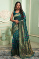 Stylish Look Soft Banarasi Silk Designer Saree With Blouse (Copy)