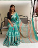 Stunning Look Soft  Light Weight Silk Designer Saree With Contrast Blouse