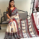 Stunning Look Soft  Light Weight Silk Designer Saree With Contrast Blouse