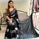 Stunning Look Soft  Light Weight Silk Designer Saree With Contrast Blouse